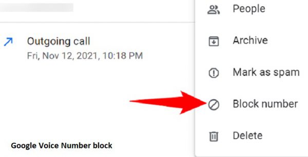 how do i block a number on google voice