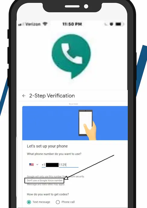 Google voice 2Step Verification